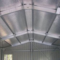 TEMU 1 Roll Of Self-adhesive Reflective Bubble Insulation - 3mm Thick, 1m Wide, Pet Aluminum Foil, Flame Retardant, Energy-saving For In Homes & Rvs, Window Insulation
