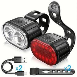 TEMU Riding Light Bike Mountain Bike Front Taillight Usb Charging Accessories Light Riding Equipment