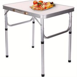 TEMU Small Table Folding Table Adjustable Height Kitchen Work Top For Home Party 44.5x57x60cm
