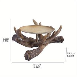 TEMU 1pc, Creative Antlers Candlestick, Desktop Ornaments, Anniversary Gifts, Crafts Holiday Decorations., Best For Christmas, Thanksgiving