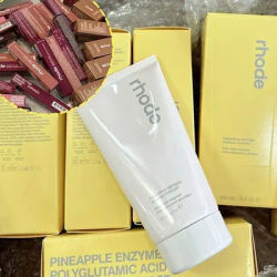 Spring Hot Rhode Lip Glaze Portable Case For iPhone 16E 16 15 14 13 12 11 Pro Max Plus Nourishing Moisturizing Facial Cleanser