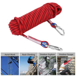 Climbing Cord Climbing Rope 12mm Heavy Duty Paracord Panchute Corad Lanyard with Carabiner Climbing Rope Accessory Paracord