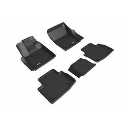 3D Mats USA Floor Made of Rubber Black Molded Liner KAGU All-Weather Custom Fit Series, Front & Second Row, L1JG01401509