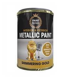TEMU 300ml Paint Factory Metallic Shimmering Gold Varnish Tin Paint