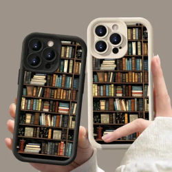Creative Beautiful Book Pattern Phone Case For iPhone 11 12 13 14 15 16 16E Pro Max 7 8 Plus X XR XS