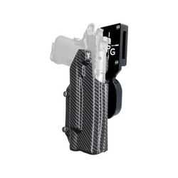 Black Scorpion Outdoor Gear Pro Heavy Duty Competition Kydex OWB Holster Springfield Armory Prodigy 5in w/ X300 Right Hand Black Shell Carbon Fiber