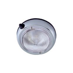 Perko Surface Mount Dome Light w/ 5in O.D. 4in Lens Chrome Plated 0300DP1CHR