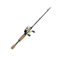 Zebco 33 Gold Micro Spincast Reel and Rod Combo 5ft 2-PC Fiberglass Rod w/ Cork Handle Instant Anti-Reverse Reel Silver/Gold 33MCG502ULA.NS4