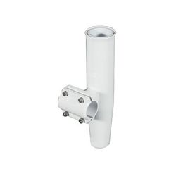Lee's Tackle Clamp-On Rod Holder - White Aluminum - Horizontal Mount - Fits 1.315" O.D. Pipe RA5202WH