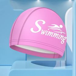 TEMU Swimming Accessories| Large Turquoise Pu Swim Cap - High Elasticity, Waterproof, Soft & Lightweight With Non-slip Grip For Long Hair - Breathable Solid