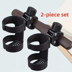 TEMU 2-pack Better Value! 360° Rotating Stroller And Bike Cup Holder - Pp Material, Multi-functional Water Bottle Holder For