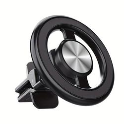 TEMU 360° Rotatable Magnetic Car Phone Mount - Aluminum Alloy, Waterproof, Strong For Iphone, Galaxy, Pixel & More - Ideal Auto Accessory & Gift