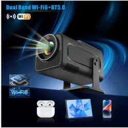 4K Smart Projector HY320 mini Android 11 Dual Wifi6 200 ANSI Allwinner H713 BT5.0 1080P 1980*1080P Home Cinema Outdoor Projetor