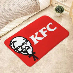 Tapis de bain antidérapant pour pieds de salle de bain, petits tapis de porte, paillasson KFC, d'entrée, pour chambre, bienvenue, cuisine pour sol