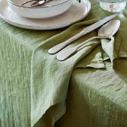 TEMU 1pc, Polyester Tablecloth, Versatile Green Table Cloth, Tablecover, Rectangle Table Cloth, For Picnic Or Holiday Party, Home Decor, Room Decor