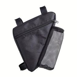 TEMU 1pc Triangle Bag With Adjustable Straps, Polyester Material, Multiple Compartments For , Cycling Essentials And Holiday Gifts