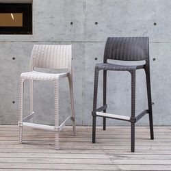 Rue Bar Stool by Polder in Brown