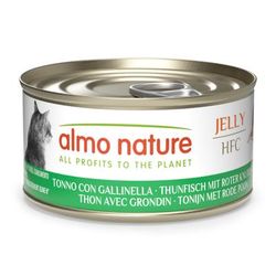 24x70g Red Gurnard Tuna Jelly HFC Almo Nature Wet Cat Food