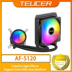 TEUCER AF S120 CPU Water Cooling Cooler LGA 2011 X99 AMD Motherboard Dazzle Color Liquid Cooling Radiator For 1700 1200 115X AM4
