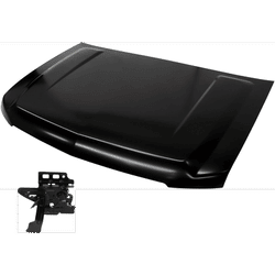 JC Whitney Hood Steel Primed, 1-year unlimited-mileage warranty KIT-032725-13