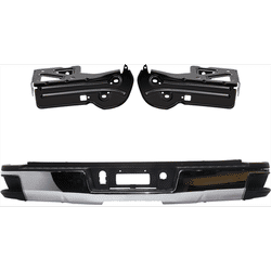 JC Whitney Step Bumper Steel Chrome, 1-year unlimited-mileage warranty KIT-032725-34