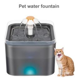 TEMU Pet Water Fountain Fountains Drinking Feeder And Self-circulating System For Fresh And Reduced Mess Filter Element Lightweight Design With Large Capacity Suitable For Cats And Small Dogs