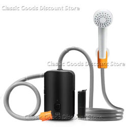 2025 Portable Camping Shower Electric Shower with Battery Powr Display 2 Flow Mode 4400mAh USB Rechargeable Fast Charging 8.2ft
