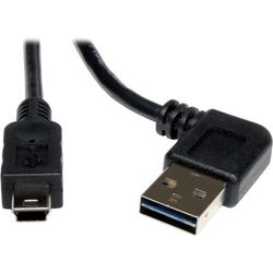 Eaton Tripp Lite Series Universal Reversible Usb 2.0 Cable (Reversible Right/le Ft-Angle A To 5Pin Mini-B M/m), 6 Ft(1.83 M) - Usb Cable - Mini-Usb Type B (M) To Usb (M) - Usb 2.0 - 6 Ft