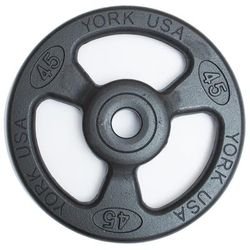 York 2" Iso-Grip Steel Olympic Weight Plate