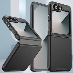 TEMU Suitable For Zflip6 Mobile Phone Case Folding Galaxy Zflip6 Frosted Protective Cover Galaxy Z Fold 6 Mobile Phone Shell