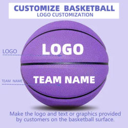 Customized Basketballs,In&Outdoor Soft Leather Official Size 7/6/5 Ball For Boys Girls Basketball Gifts Game Training(Deflated)