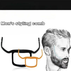 1pc High Quality Practical plastic Men's Beard Shaping Beard Shaper Tool Neckline Guide Easy Clean and Carry Out Beard Shaper
