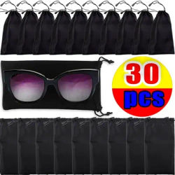 Sacs à lunettes étanches, anti-poussière, petites lunettes, poudres, étui de rangement pour lunettes de soleil, sac de transport pour lunettes noires, accessoires pour lunettes