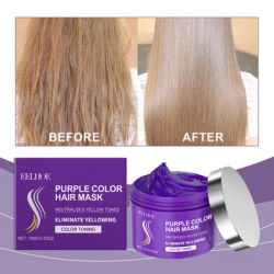 Purple Repairs Hair Mask Collagen Keratin Treatment Hairs Conditioner Hair Essential Oil Nourishing for Dry Damaged Hair Care