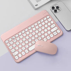 Portable 10 inch Bluetooth Keyboard for iPad Xiaomi Tablet Wireless Keyboard Phone Laptop Accessories Keyboards Spanish English