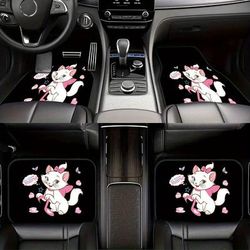 TEMU 4pcs Marie Durable Car Mats For Cars, Suvs, Trucks, Floor Protectors, Suitable For All , An Ideal Gift For Day, Father's Day, Birthdays, Couples