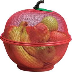 TEMU Fruits Bowl Basket Shape Mesh With Lid Tabletop Vegetable Pets & Insects Out Kitchen Dishwashing Drain Basket