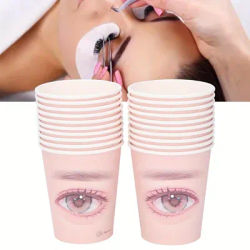 20 Packs Disposable Eyelash Extension Practice Paper Cups, Firm and Reliable, for Beginners, Practice Eyelash Extension,wedding