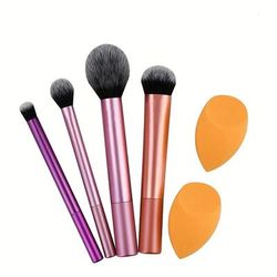 TEMU Event Party Supplies, Makeup Brush Kit, Synthetic Bristles And Easy To Clean