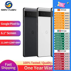 Google Pixel 6a 5G 6.1" 6GB RAM 128GB ROM NFC Google Tensor eSIM Octa Core Unlocked Android Original pixel 6a CellPhone