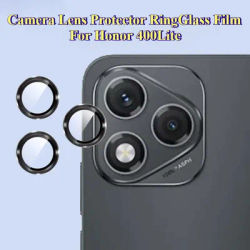 1-2Set For Honor 400 Lite Ultra Thin Clear Back Camera Lens Protector Metal Ring Guard Tempered HD