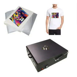 Tube heating oven dtf printin With light tube pet film curing oven DTF transfer film using a DTF printer and DTF inks.