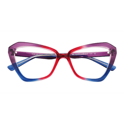 Female s horn Rainbow Purple Plastic Prescription eyeglasses - Eyebuydirect s Rise Up
