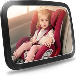 Rétroviseur de siège arrière de voiture large réglable, siège de bébé/enfant, moniteur de sécurité