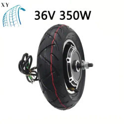 36V 350W 48V 500W Motor For 10 Inch Electric Scooter Disc Brake With 10x3.0 Inner Outer Tyre Folding Scooter Motor Wheel Parts