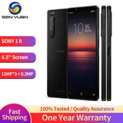 Original Sony Xperia 1 II 1ii XQ-AT51 XQ-AT52 5G Mobile Phone NFC 128GB/256GB 6.5'' 12MP+8MP Snapdragon 865 Octa Core SmartPhone