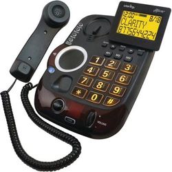 Clarity Altoplus Standard Phone - Black - Corded - Corded - 1 X Phone Line - Speakerphone - Hearing Aid Compatible
