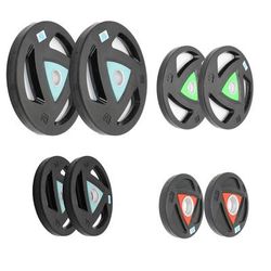 TEMU Weight Plates Heavy Duty Cast Iron With Rubber Coating | Weight Plates For Strength Training And Muscle | Pairs 2.5kg 5kg 10kg 20kg 2pcs