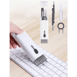 TEMU 7-in-1 Blue Keyboard Cleaning Kit With Detachable Brushes And Dust Remover