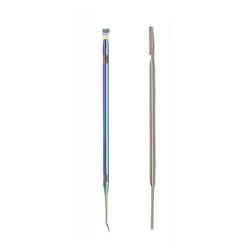 TEMU 2pcs Stainless Steel Eyelash Separator Tool - Dual-ended Lifting & Grooming Comb For -free, Lashes - Hypoallergenic Metal Beauty Care Accessory For Individual Lashes, Eyelash Comb Separator